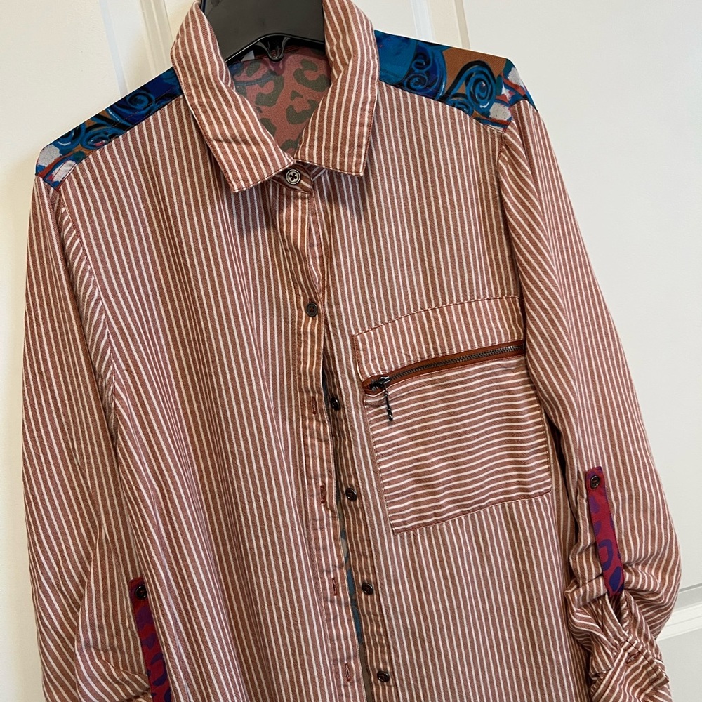 John Mark Multicolor Patterned Shirt - image 3